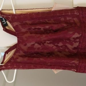 Lulu's large, large. Dark/garnet red dress